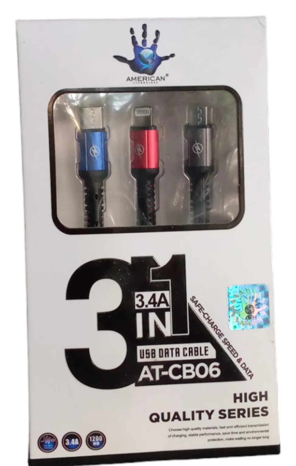 Cable De Carga Multiple 3 En 1, Cable De Carga Rapida